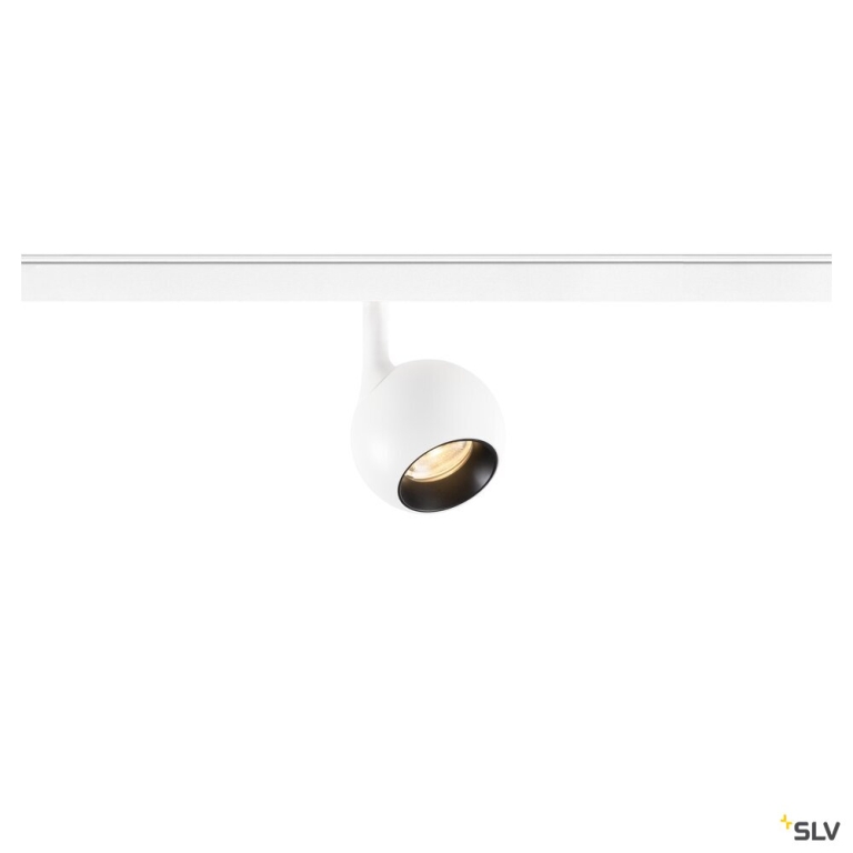 SLV LIGHT EYE® 2.0, 48V Spot, DALI, rund, 2700K, 10 W, 30°, weiß / schwarz