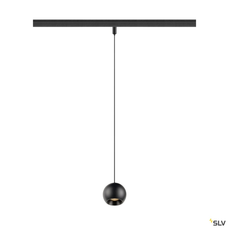 SLV LIGHT EYE® 2.0, 48V Pendelleuchte, DALI, Pendellänge 200 cm, 2700K, 30°, schwarz