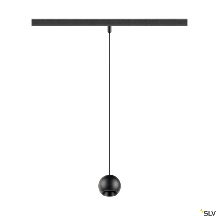 SLV LIGHT EYE® 2.0, 48V Pendelleuchte, DALI, Pendellänge 200 cm, 2700K, 30°, schwarz