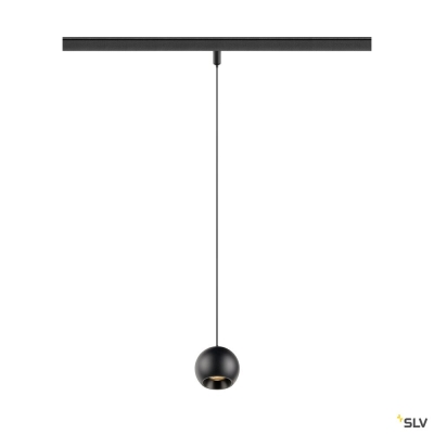 SLV LIGHT EYE® 2.0, 48V Pendelleuchte, DALI, Pendellänge 200 cm, 2700K, 30°, schwarz