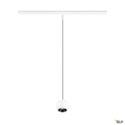 LIGHT EYE® 2.0, 48V Pendelleuchte, DALI, Pendellänge 200 cm, 2700K, 30°, weiß / schwarz
