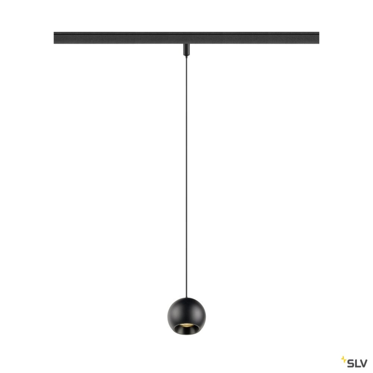 SLV LIGHT EYE® 2.0, 48V Pendelleuchte, DALI, Pendellänge 200 cm, 3000K, 30°, schwarz