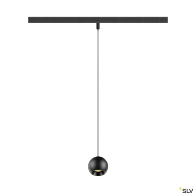 SLV LIGHT EYE® 2.0, 48V Pendelleuchte, DALI, Pendellänge 200 cm, 3000K, 30°, schwarz