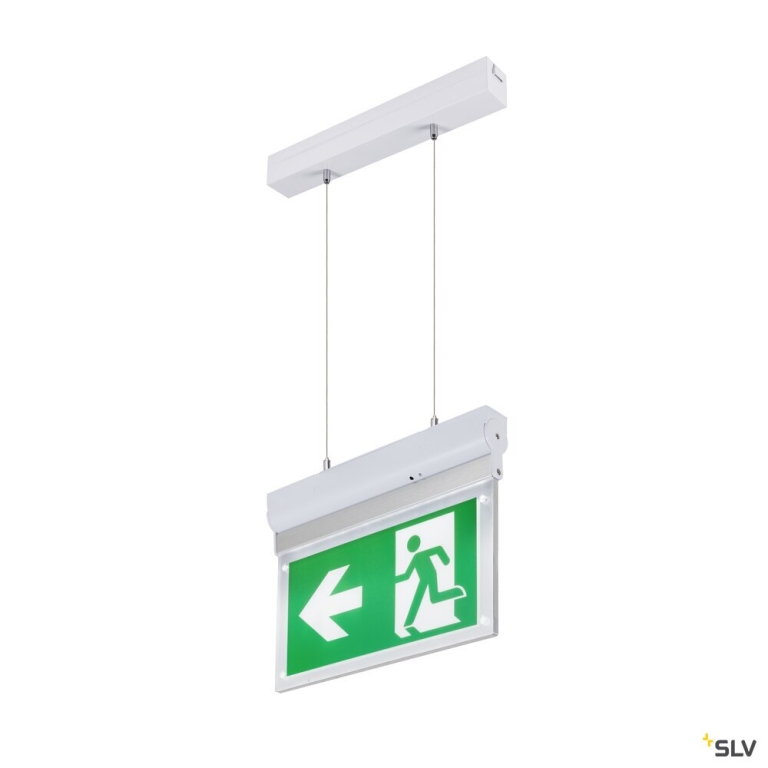 SLV P-LIGHT, Wand- und Deckenaufbauleuchte, rechteckig, 6000K, 3 W, weiß / transparent