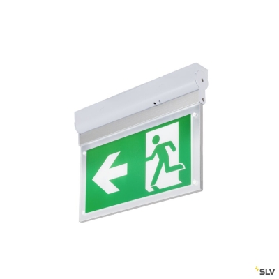 SLV P-LIGHT, Wand- und Deckenaufbauleuchte, rechteckig, 6000K, 3 W, weiß / transparent