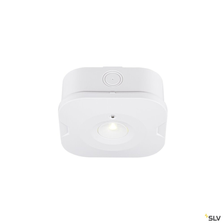 SLV P-LIGHT, Deckenaufbauleuchte, quadratisch, 6000K, 1.2 W, weiß