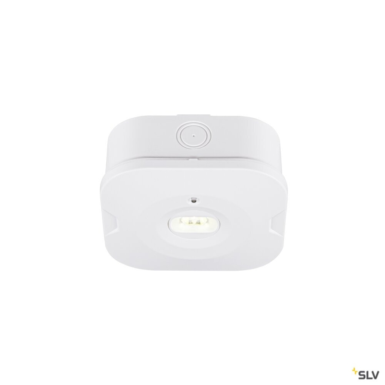 SLV P-LIGHT, Deckenaufbauleuchte, quadratisch, 6000K, 1.2 W, weiß