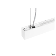 GLENOS® PRO, Pendelleuchte, 1,2m, DALI, UGR16, Pendellänge 210 cm, 3000K, 75°, weiß / schwarz