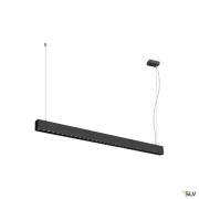 GLENOS® PRO, Pendelleuchte, 1,2m, DALI, UGR16, Pendellänge 210 cm, 3000K, 75°, schwarz