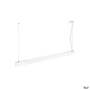 GLENOS® PRO, Pendelleuchte, 1,5m, DALI, UGR16, Pendellänge 210 cm, 3000K, 75°, weiß / schwarz