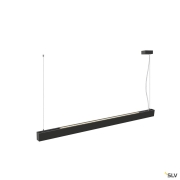 GLENOS® PRO, Pendelleuchte, 1,5m, DALI, UGR16, Pendellänge 210 cm, 3000K, 75°, schwarz