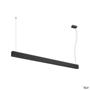 GLENOS® PRO, Pendelleuchte, 1,5m, DALI, UGR16, Pendellänge 210 cm, 4000K, 75°, schwarz