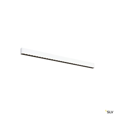 SLV GLENOS® PRO, Deckenaufbauleuchte, 1,2m, DALI, UGR19, 3000K, 30 W, 75°, weiß / schwarz