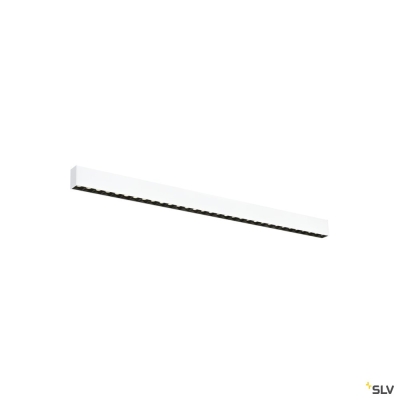 SLV GLENOS® PRO, Deckenaufbauleuchte, 1,2m, DALI, UGR19, 4000K, 30 W, 75°, weiß / schwarz