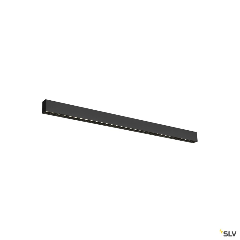 SLV GLENOS® PRO, Deckenaufbauleuchte, 1,2m, DALI, UGR19, 4000K, 30 W, 75°, schwarz