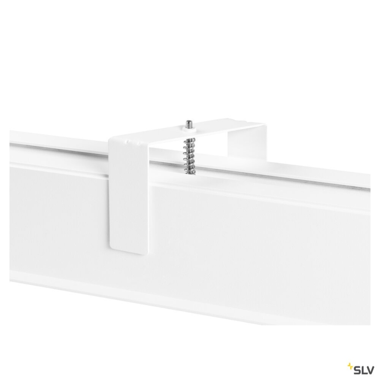 SLV GLENOS® PRO, Deckeneinbauleuchte, 1,2m, DALI, UGR19, 3000K, 75°, IP20, weiß / schwarz
