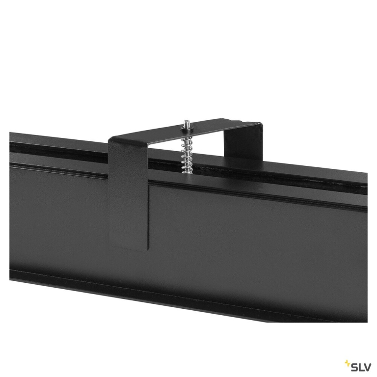 SLV GLENOS® PRO, Deckeneinbauleuchte, 1,2m, DALI, UGR19, 4000K, 75°, IP20, schwarz
