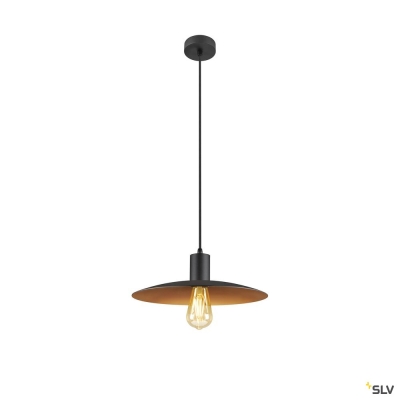 SLV LALU® SET, Pendelleuchte, E27 Base, ELYPSE 33, Pendellänge 200 cm, Leuchtmittel inklusive, schwarz