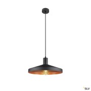 LALU® SET, Pendelleuchte, E27 Base, TETRA 36, Pendellänge 200 cm, Leuchtmittel inklusive, schwarz