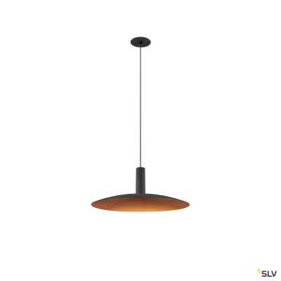 SLV LALU® SET, Pendelleuchte, LED Base, ELYPSE 33, PHASE, Recessed, Pendellänge 200 cm, 2700/3000 K, 40°, schwarz