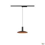 LALU® SET, 1~ Pendelleuchte, LED Base, ELYPSE 22, PHASE, Pendellänge 200 cm, 2700/3000K, 40°, schwarz