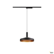 LALU® SET, 1~ Pendelleuchte, LED Base, TETRA 24, PHASE, Pendellänge 200 cm, 2700/3000K, 40°, schwarz