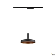 LALU® SET, 1~ Pendelleuchte, LED Base, TETRA 24, PHASE, Pendellänge 200 cm, 2700/3000K, 40°, schwarz