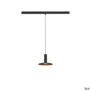 LALU® SET, 48V Pendelleuchte, LED Base, ELYPSE, DALI, Pendellänge 200 cm, 2700/3000K, 40°, schwarz