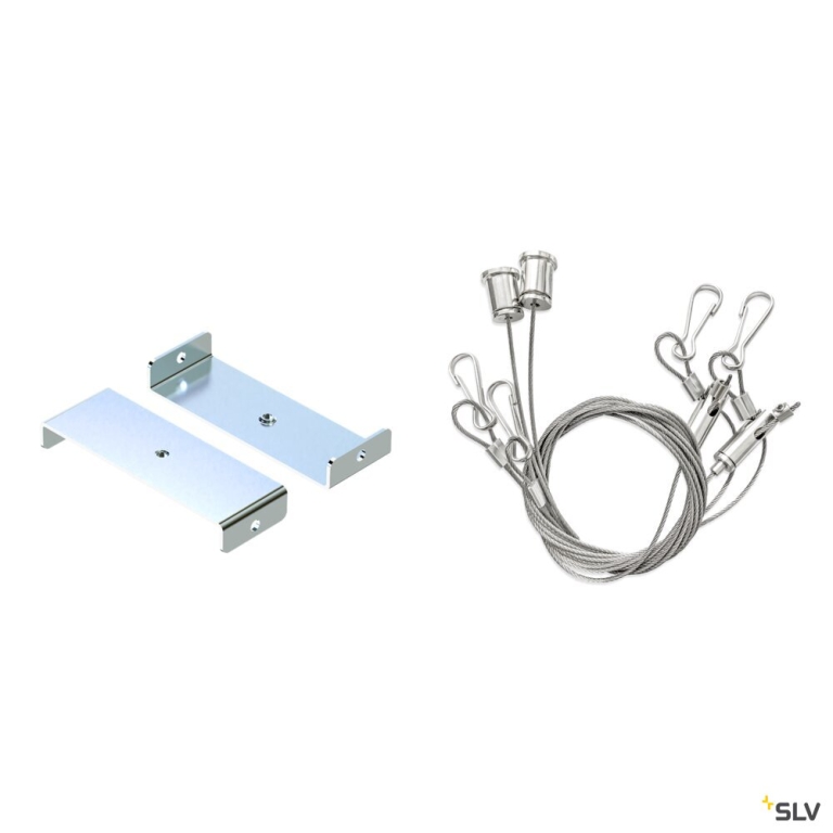 SLV BATTEN FLAT P, Suspension kits with 2m 2pcs