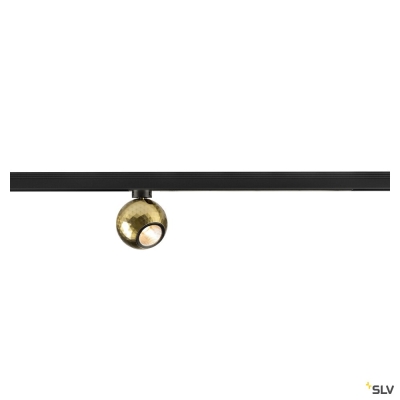 SLV DYSKO, 1~ Spot, PHASE, 2700K, 6.7 W, 36°, schwarz / gold
