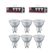 Standard 230V LED Reflektor GU10 GU10 6er-Set GU10 51mm 2700K 6x4W 6x230lm 230V Alu
