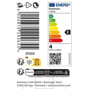 Standard 230V LED Reflektor GU10 Flat 37mm 400lm 4W 2700K  Signalweiß