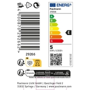 Standard 230V LED Reflektor GU10 Flat 37mm 550lm 4,9W 2700K  Signalweiß