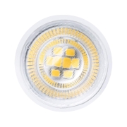 Standard 230V LED Reflektor GU10 Flat 37mm 550lm 4,9W 4000K  Signalweiß