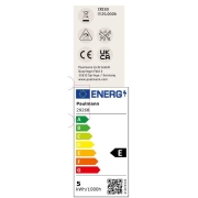 Standard 230V LED Reflektor GU10 Flat 37mm 3x550lm 3x4,9W 2700K  Signalweiß