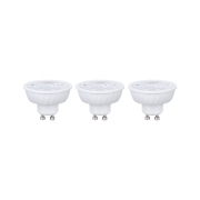 Standard 230V LED Reflektor GU10 Flat 37mm 3x550lm 3x4,9W 2700K dimmbar Signalweiß