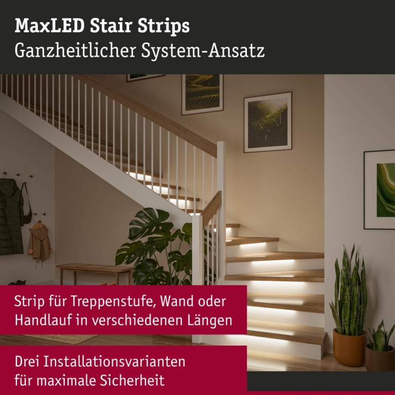 Paulmann MaxLED Stair LED Strip Erweiterung 0,5m 0,3W 64lm/m 2700K