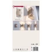 LED Wandleuchte Tharin IP44 3000K 120x250mm 2x3,7W Gold