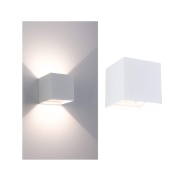 LED Akkuwandleuchte Nyara IP44 3000K 100x104mm 2x1W Weiß