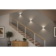 LED Akkuwandleuchte Nyara IP44 3000K 100x104mm 2x1W Weiß