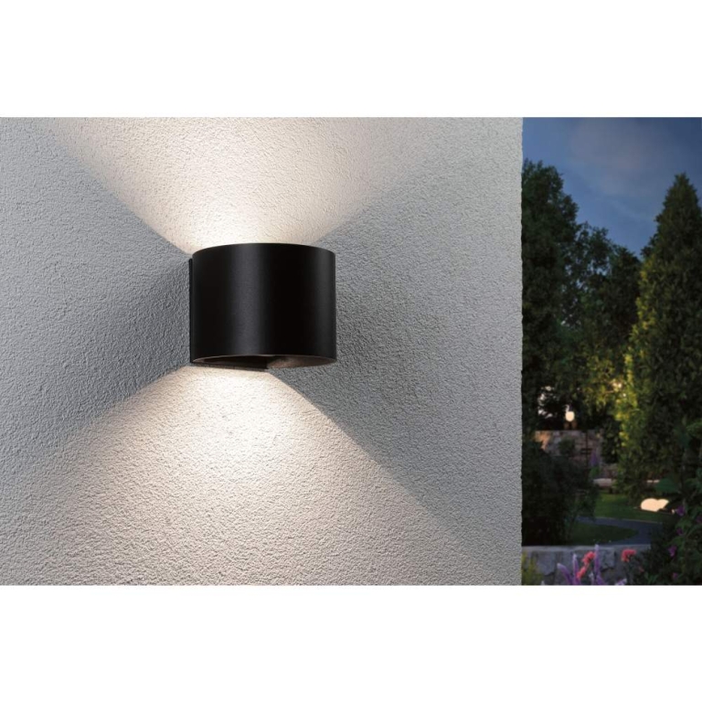 Paulmann LED Akkuwandleuchte Nyora IP44 3000K 135x120mm 2x1W Schwarz