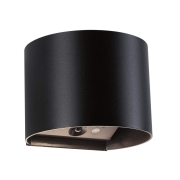 LED Akkuwandleuchte Nyora IP44 3000K 135x120mm 2x1W Schwarz