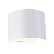 LED Akkuwandleuchte Nyora IP44 3000K 135x120mm 2x1W Weiß