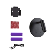 LED Akkuwandleuchte Kiora 2700K 80lm / 50lm 3,7V 0,6W / 0,7W dimmbar Schwarz