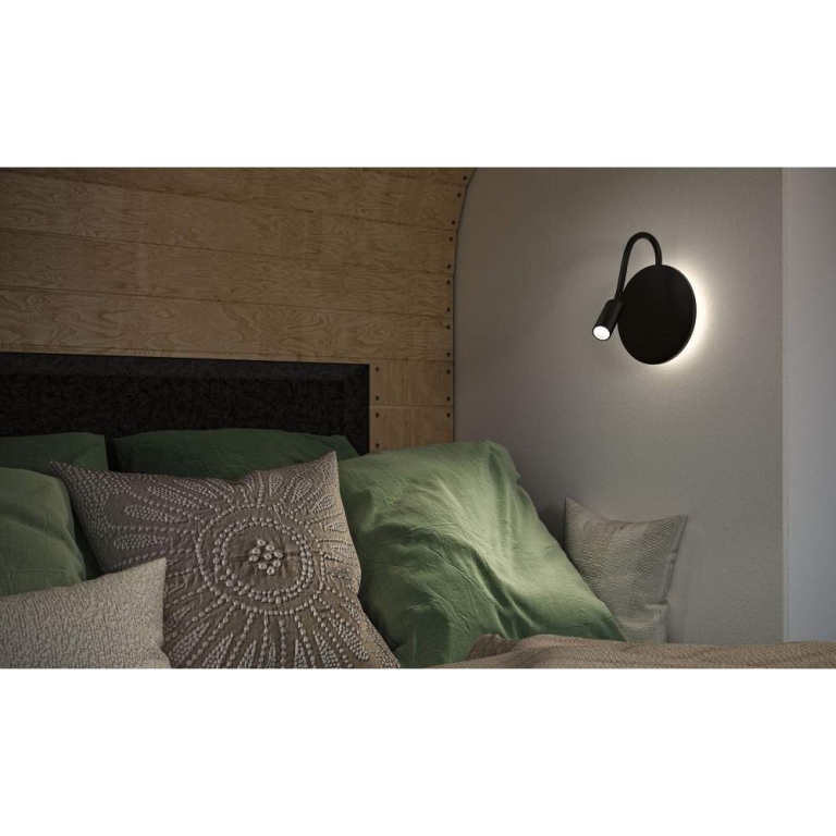 Paulmann LED Akkuwandleuchte Miora   2700K 80lm / 50lm 3,7V 0,6W / 0,7W dimmbar Schwarz