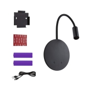 LED Akkuwandleuchte Miora   2700K 80lm / 50lm 3,7V 0,6W / 0,7W dimmbar Schwarz