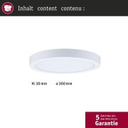 LED Panel Abia 2 White Select Dämmerungsgesteuerter Bewegungsmelder (HF) eckig 300mm  14W 1000lm 2700 - 4000K Weiß