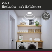 LED Panel Abia 2 White Select Dämmerungsgesteuerter Bewegungsmelder (HF) eckig 300mm  14W 1000lm 2700 - 4000K Weiß