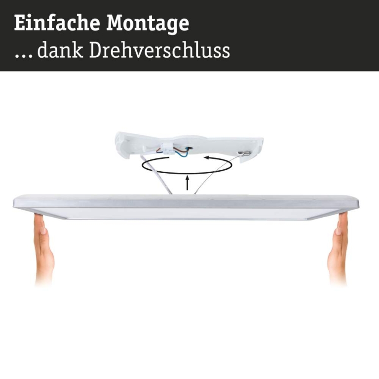 Paulmann LED Panel Atria Shine  IP44 eckig 560x200mm  15,2W 2030lm 3000 - 6500K Holzoptik