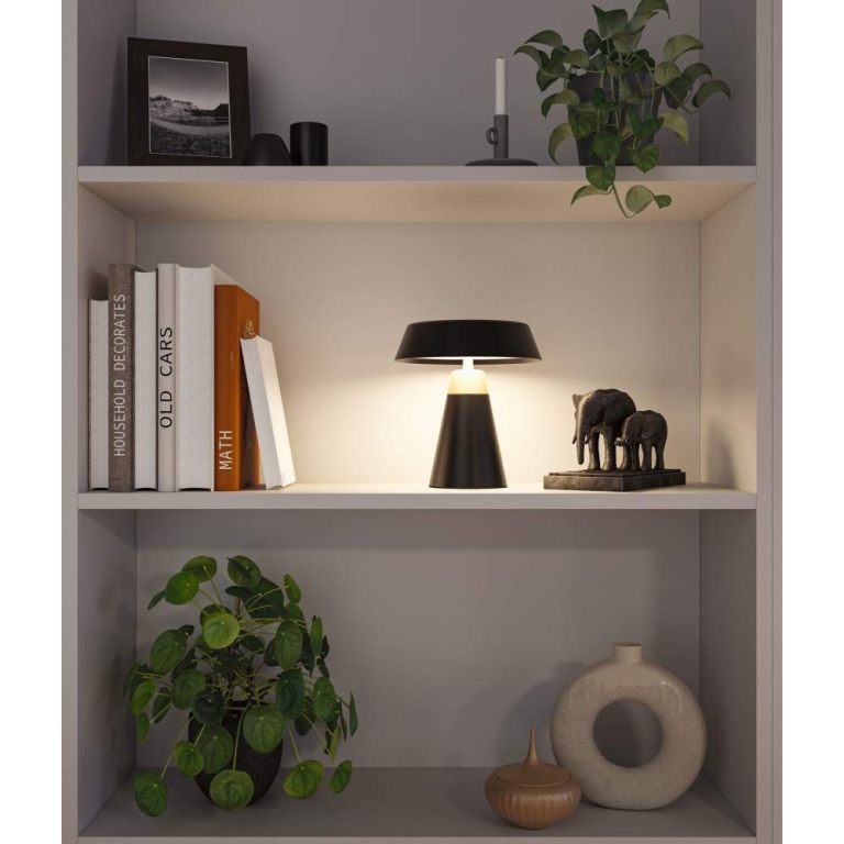 Paulmann Akkuleuchte Lirox IP44  White Switch Schwarz Champagner